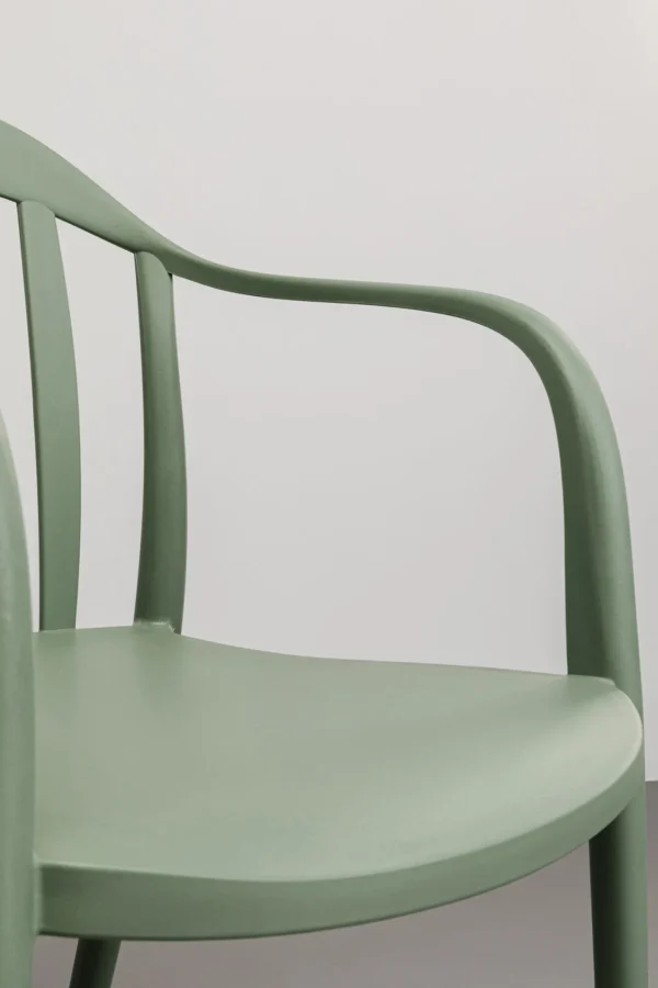 Sedia con braccioliFlores grigio-verde - KARE