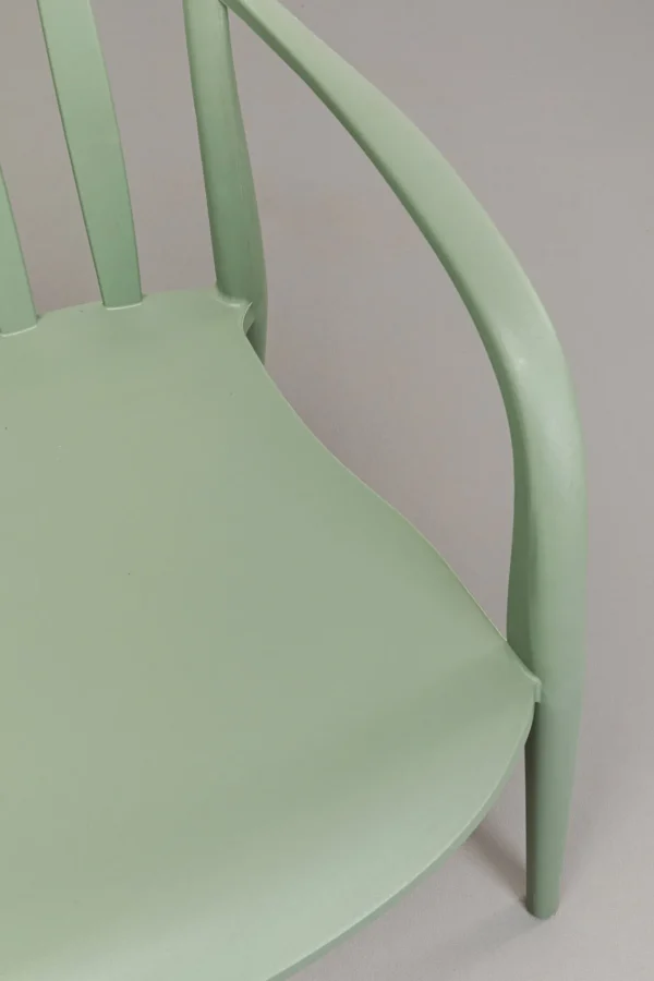 Sedia con braccioliFlores grigio-verde - KARE