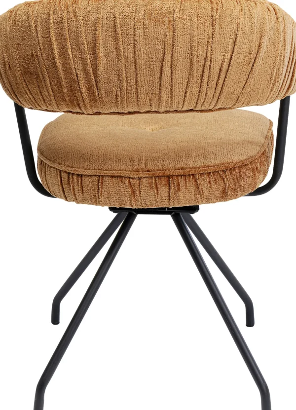 Sedia girevole Arabella arancione - KARE