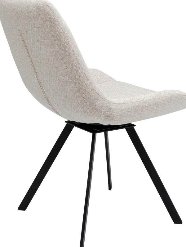 Sedia girevole Baron crema - KARE
