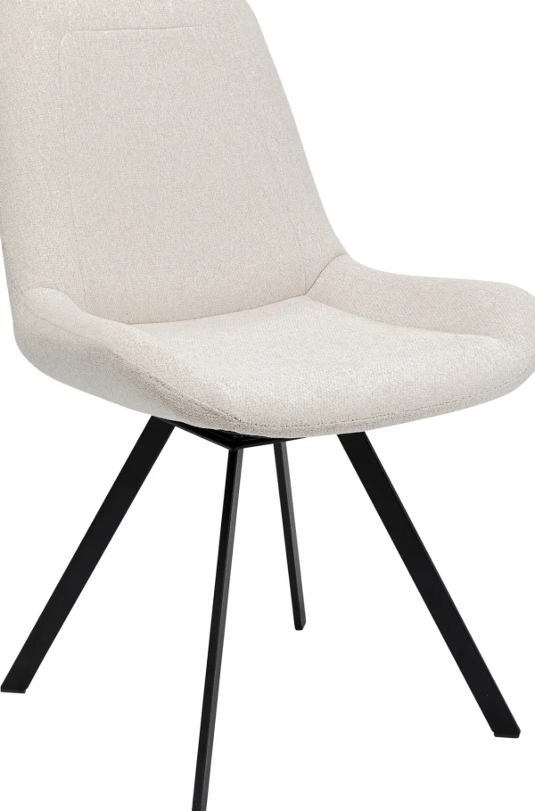 Sedia girevole Baron crema - KARE
