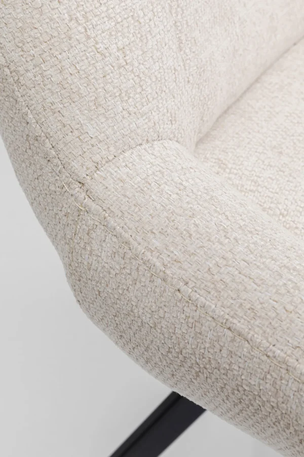 Sedia girevole Baron crema - KARE