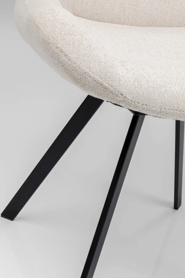 Sedia girevole Baron crema - KARE