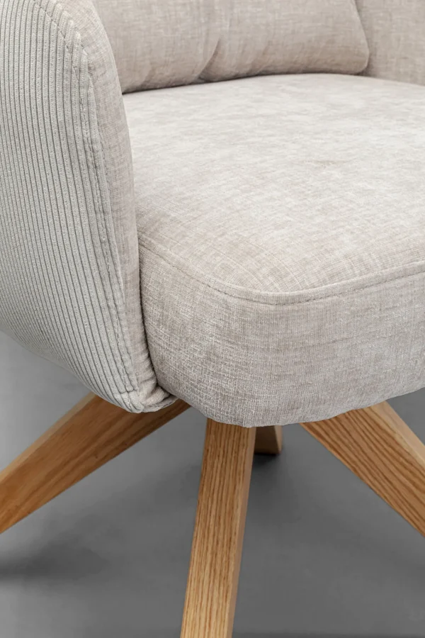 Sedia girevole Bosse Nature - KARE