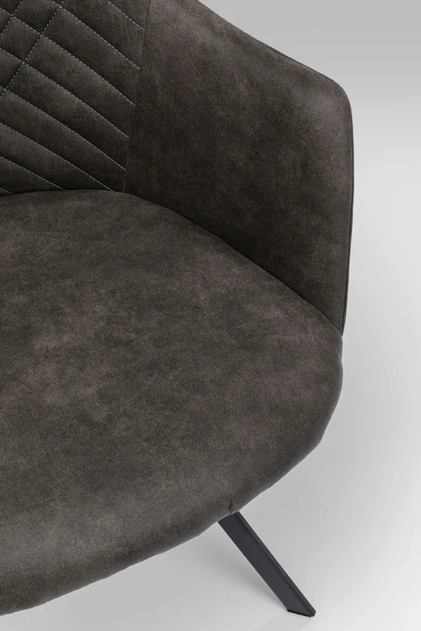 Sedia girevole Coco antracite - KARE