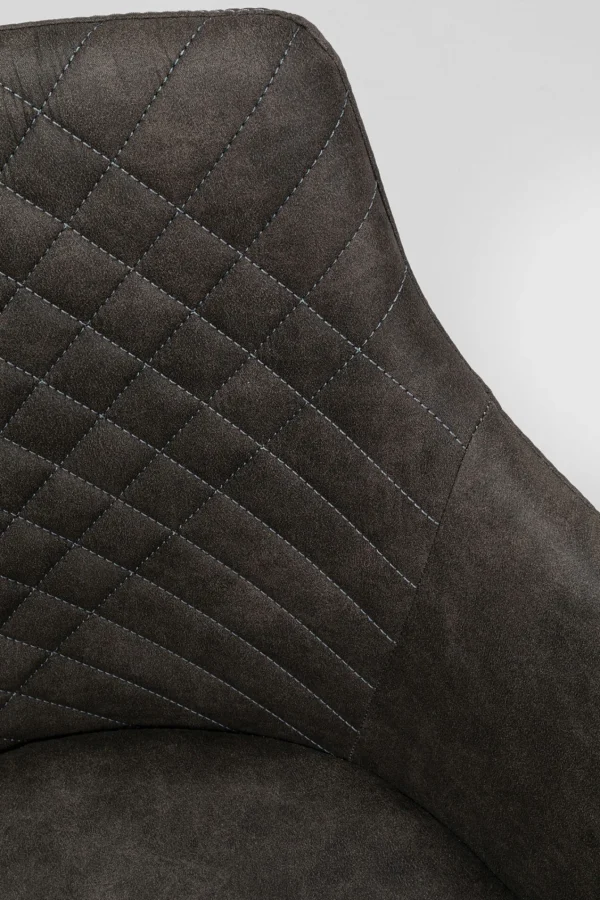 Sedia girevole Coco antracite - KARE