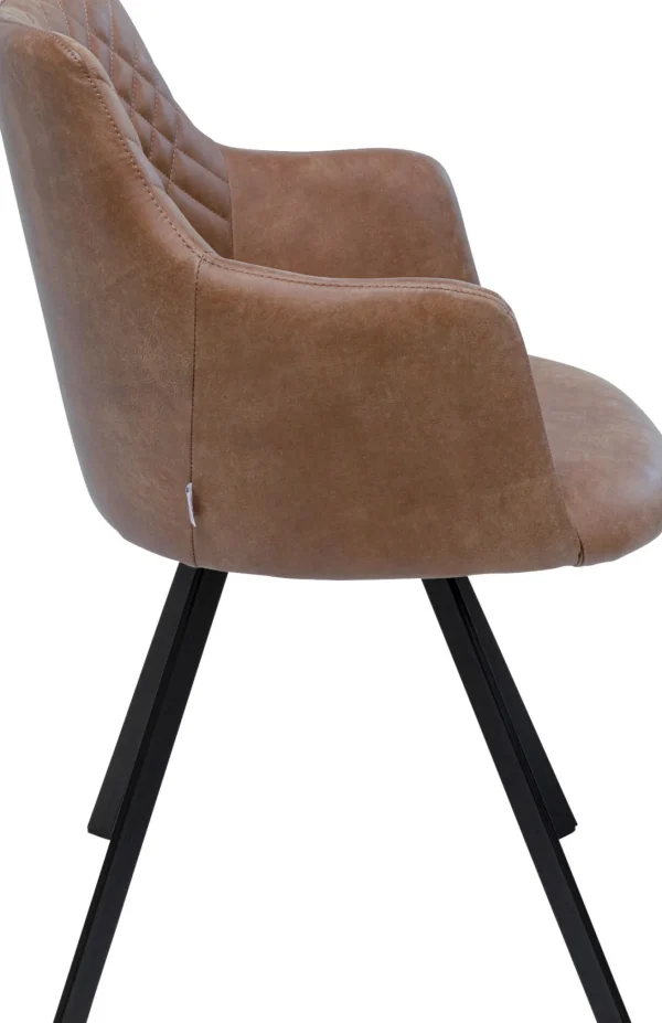 Sedia girevole Coco marrone - KARE