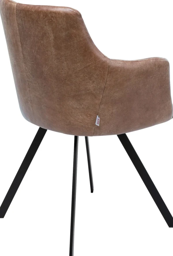 Sedia girevole Coco marrone - KARE