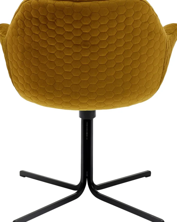 SEDIA GIREVOLE COLMAR GIALLO - KARE