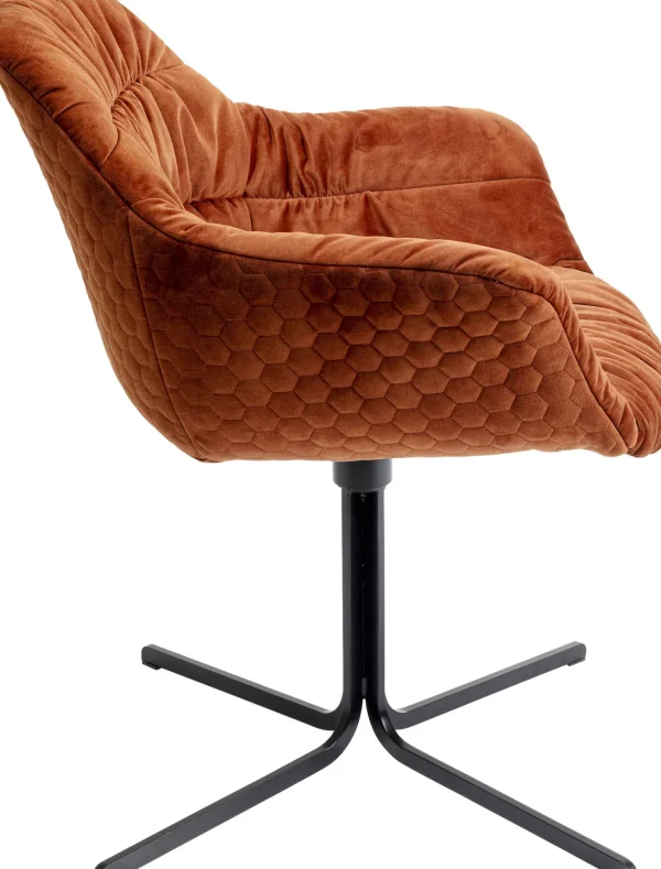 SEDIA GIREVOLE COLMAR ROSSO - KARE