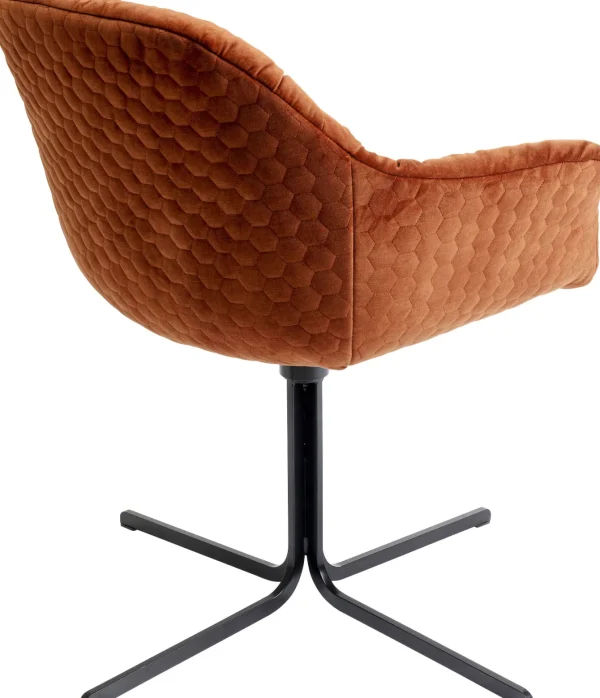 SEDIA GIREVOLE COLMAR ROSSO - KARE