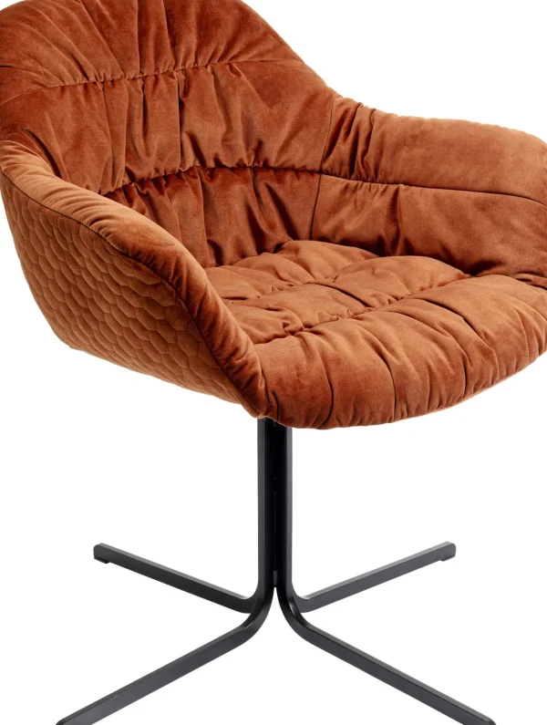 SEDIA GIREVOLE COLMAR ROSSO - KARE
