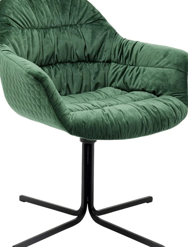 SEDIA GIREVOLE COLMAR VERDE - KARE
