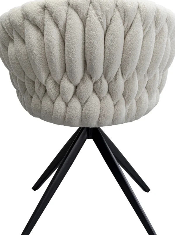 Sedia girevole Knot Boucle - KARE