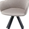 SEDIA GIREVOLE LADY LOCO TAUPE - KARE
