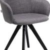 Sedia girevole Madame grigio - KARE