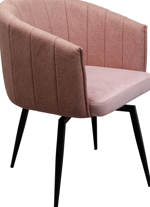 Sedia girevole Merida rosa - KARE
