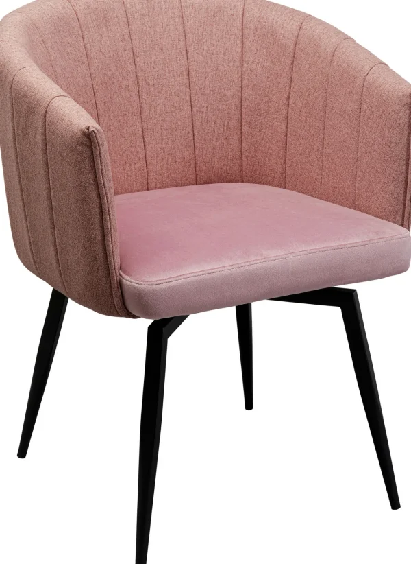 Sedia girevole Merida rosa - KARE
