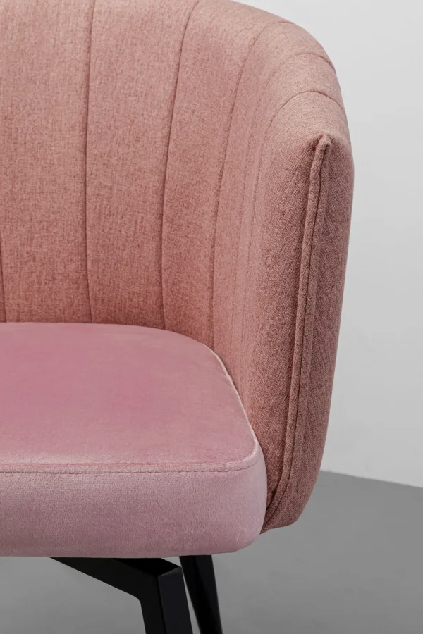 Sedia girevole Merida rosa - KARE