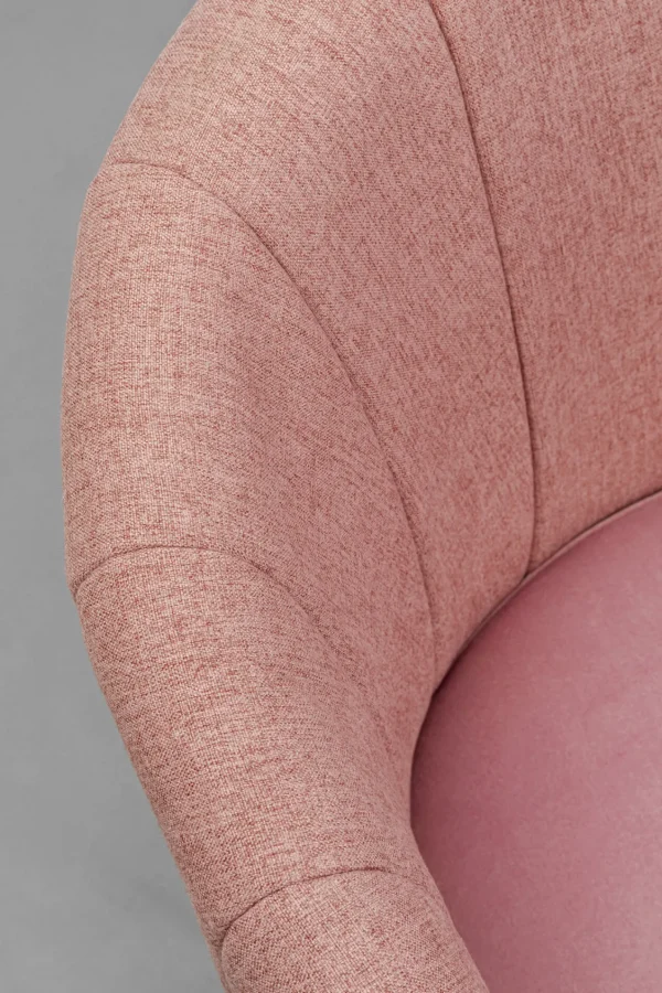 Sedia girevole Merida rosa - KARE