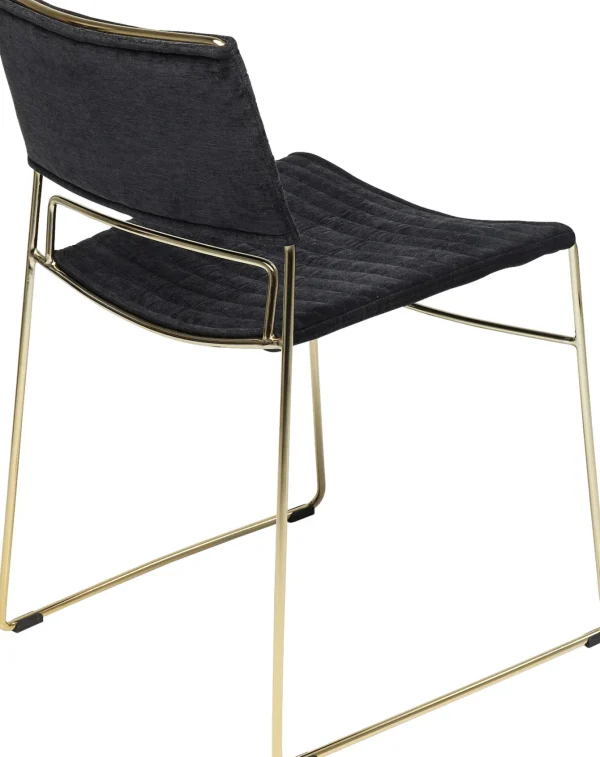 Sedia Hugo Nero/Oro - KARE