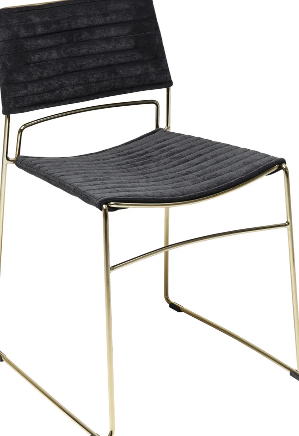 Sedia Hugo Nero/Oro - KARE