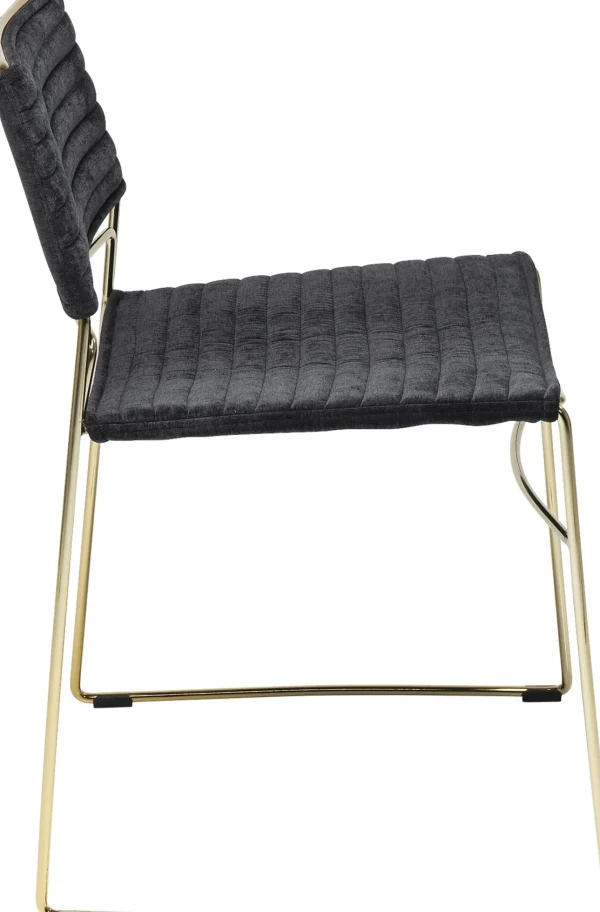 Sedia Hugo Nero/Oro - KARE