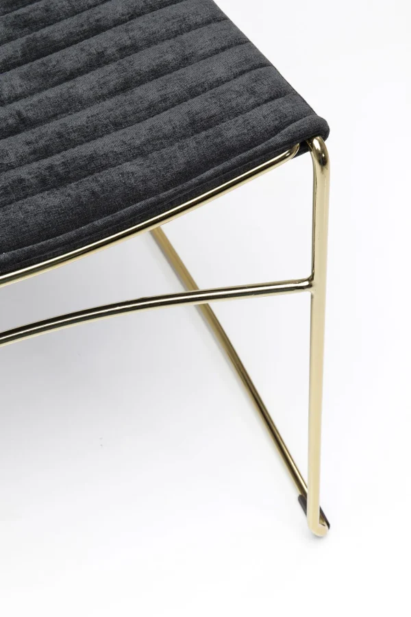 Sedia Hugo Nero/Oro - KARE