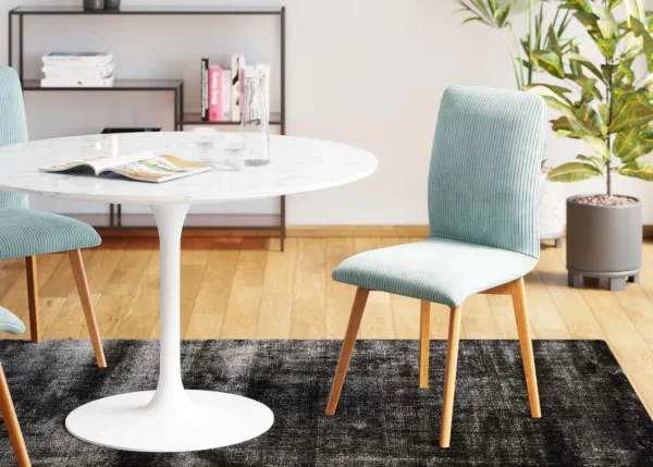 Sedia Lara Cord blu - KARE
