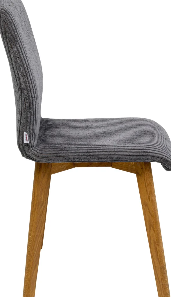 Sedia Lara Cord grigio - KARE