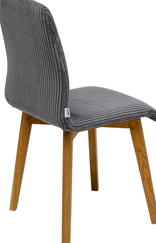 Sedia Lara Cord grigio - KARE