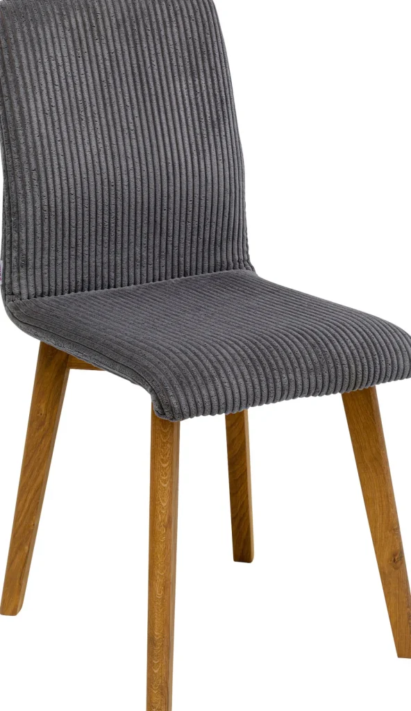 Sedia Lara Cord grigio - KARE