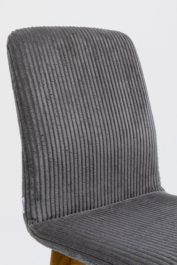 Sedia Lara Cord grigio - KARE