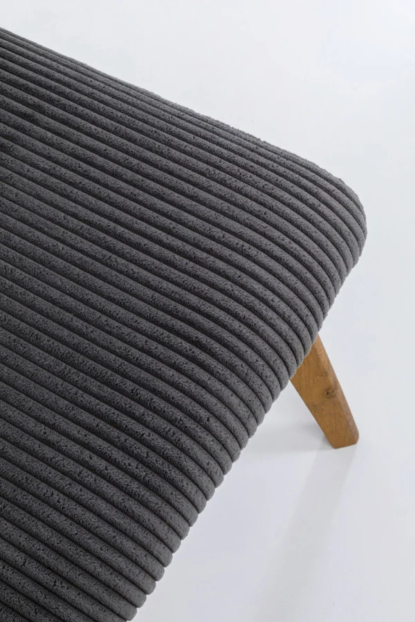 Sedia Lara Cord grigio - KARE
