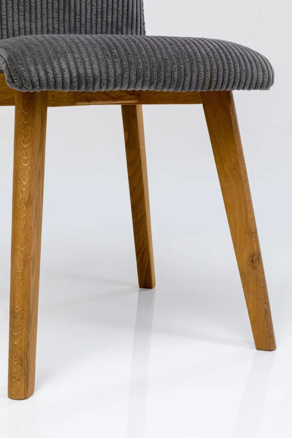 Sedia Lara Cord grigio - KARE