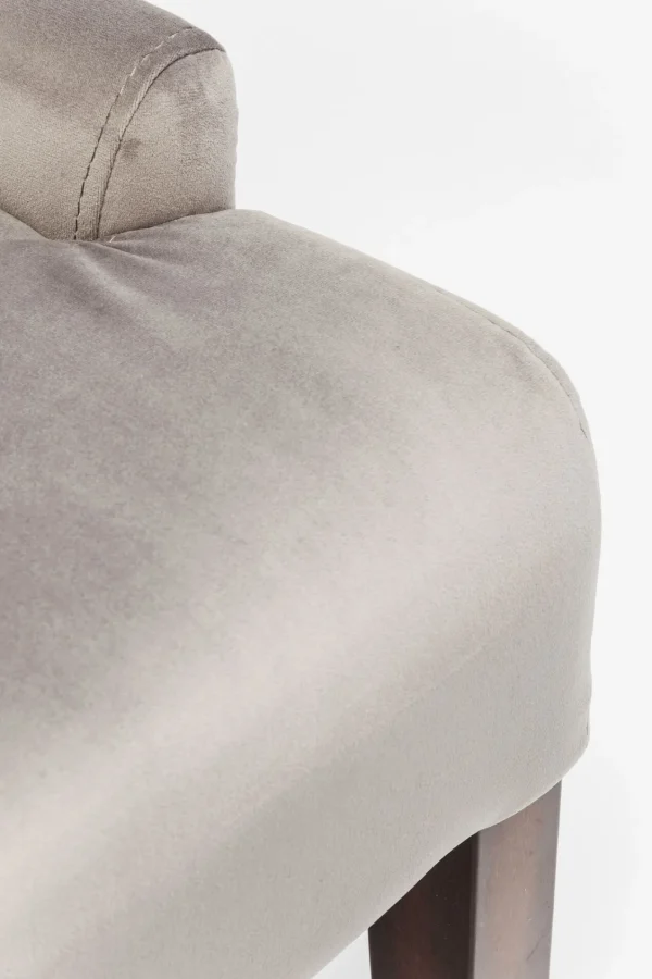 Sedia Prince in velluto grigio - KARE
