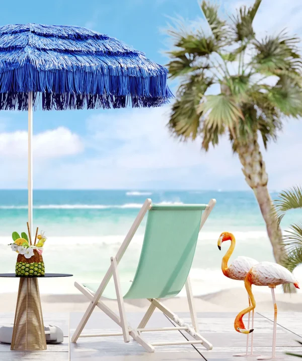 Sedia sdraia Easy Summer turchese - KARE