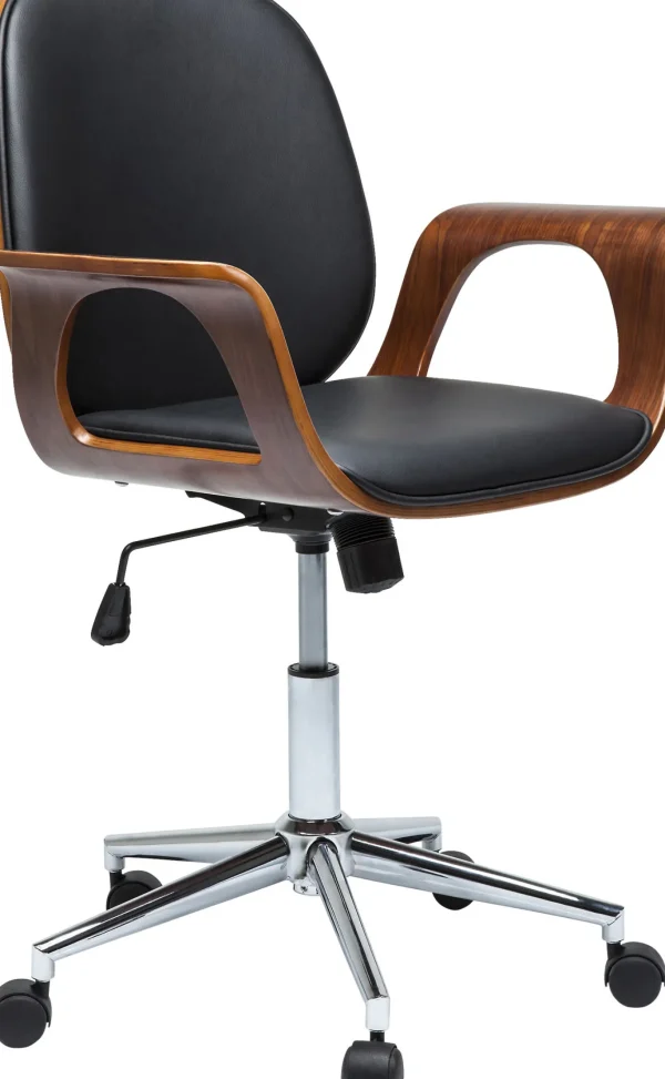 Sedia Ufficio Girevole Patron Walnut - KARE