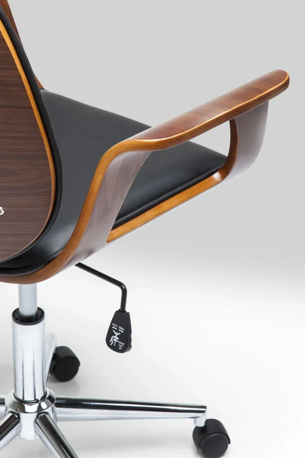 Sedia Ufficio Girevole Patron Walnut - KARE