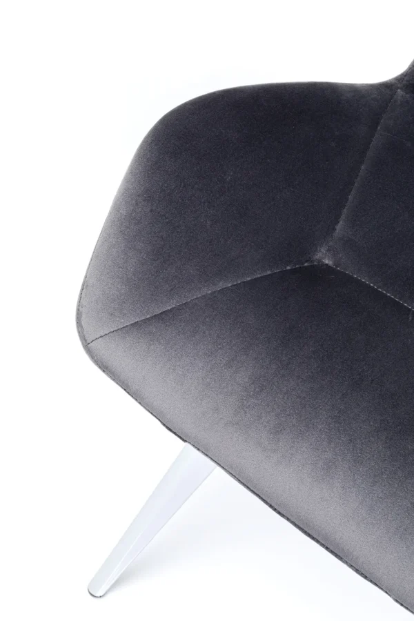Sedia Viva grigio-cromato - KARE