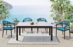 Set da giardino Sorento blu (5/pz) - KARE