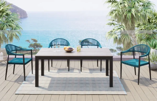 Set da giardino Sorento blu (5/pz) - KARE