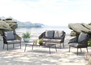 Set Elba grigio Quattro Outdoor (4/parti) - KARE