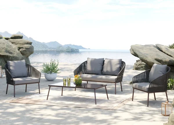 Set Elba grigio Quattro Outdoor (4/parti) - KARE