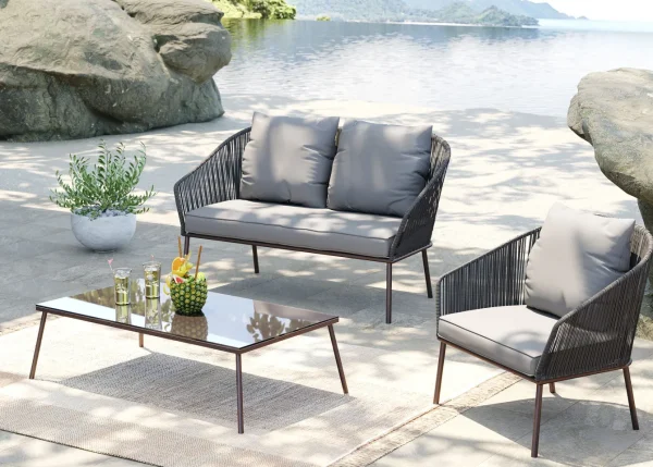 Set Elba grigio Quattro Outdoor (4/parti) - KARE