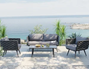 Set poltrone Rimini antracite (4/pz.) - KARE