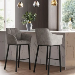 Sgabello bar ThinkThank quattro grigio - KARE