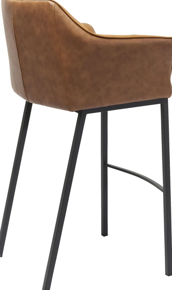 Sgabello bar ThinkThank quattro marrone - KARE