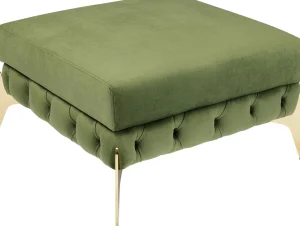 Sgabello Bellissima velluto verde 80 - KARE