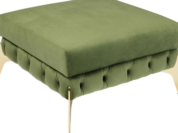 Sgabello Bellissima velluto verde 80 - KARE